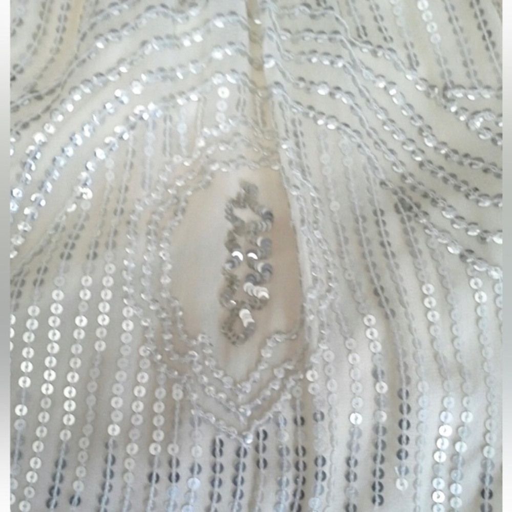Caroline K Beaded Sands Sequin Swing Dress by Anthropologie - Picture 10 of 13